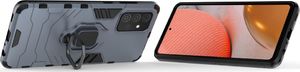 Hurtel Ring Armor pancerne hybrydowe etui pokrowiec + magnetyczny uchwyt Samsung Galaxy A72 4G niebieski 4