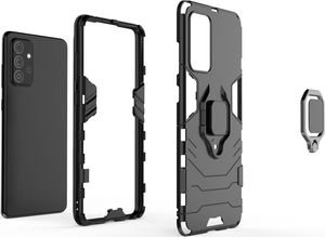 Hurtel Ring Armor pancerne hybrydowe etui pokrowiec + magnetyczny uchwyt Samsung Galaxy A72 4G niebieski 5
