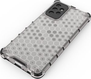 Hurtel Honeycomb etui pancerny pokrowiec z żelową ramką Samsung Galaxy A72 4G zielony 4