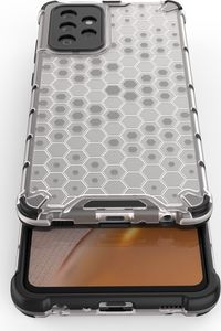 Hurtel Honeycomb etui pancerny pokrowiec z żelową ramką Samsung Galaxy A72 4G zielony 9