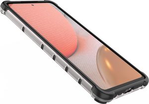 Hurtel Honeycomb etui pancerny pokrowiec z żelową ramką Samsung Galaxy A72 4G zielony 10