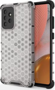 Hurtel Honeycomb etui pancerny pokrowiec z żelową ramką Samsung Galaxy A72 4G przezroczysty 1