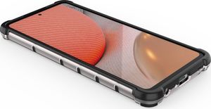 Hurtel Honeycomb etui pancerny pokrowiec z żelową ramką Samsung Galaxy A72 4G przezroczysty 11