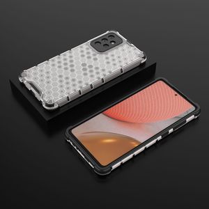 Hurtel Honeycomb etui pancerny pokrowiec z żelową ramką Samsung Galaxy A72 4G przezroczysty 13