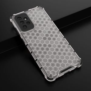 Hurtel Honeycomb etui pancerny pokrowiec z żelową ramką Samsung Galaxy A72 4G przezroczysty 14