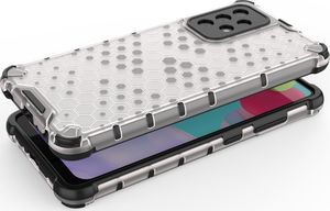 Hurtel Honeycomb etui pancerny pokrowiec z żelową ramką Samsung Galaxy A52 5G / A52 4G czarny 3