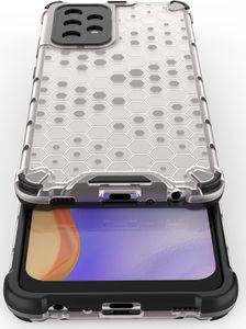 Hurtel Honeycomb etui pancerny pokrowiec z żelową ramką Samsung Galaxy A52 5G / A52 4G niebieski 9