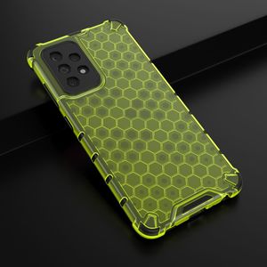 Hurtel Honeycomb etui pancerny pokrowiec z żelową ramką Samsung Galaxy A52 5G / A52 4G zielony 14