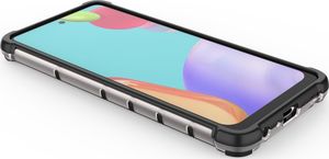 Hurtel Honeycomb etui pancerny pokrowiec z żelową ramką Samsung Galaxy A52 5G / A52 4G czerwony 11
