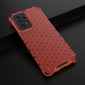 Hurtel Honeycomb etui pancerny pokrowiec z żelową ramką Samsung Galaxy A52 5G / A52 4G czerwony 14