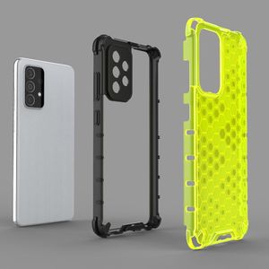 Hurtel Honeycomb etui pancerny pokrowiec z żelową ramką Samsung Galaxy A52 5G / A52 4G czerwony 5