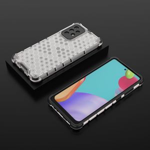 Hurtel Honeycomb etui pancerny pokrowiec z żelową ramką Samsung Galaxy A52 5G / A52 4G przezroczysty 13