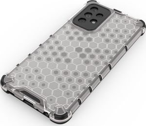 Hurtel Honeycomb etui pancerny pokrowiec z żelową ramką Samsung Galaxy A52 5G / A52 4G przezroczysty 4
