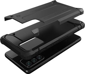 Hurtel Hybrid Armor pancerne hybrydowe etui pokrowiec Samsung Galaxy A52 5G / A52 4G srebrny 7