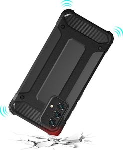 Hurtel Hybrid Armor pancerne hybrydowe etui pokrowiec Samsung Galaxy A52 5G / A52 4G srebrny 8