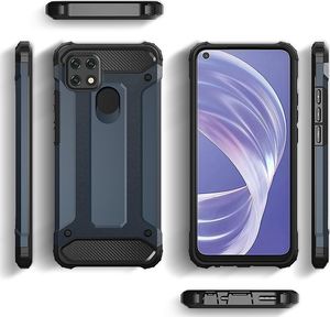 Hurtel Hybrid Armor pancerne hybrydowe etui pokrowiec Oppo A15 czarny 2