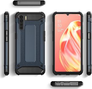 Hurtel Hybrid Armor pancerne hybrydowe etui pokrowiec Oppo Reno3 / A91 / F15 czarny 4