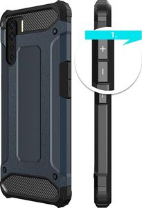 Hurtel Hybrid Armor pancerne hybrydowe etui pokrowiec Oppo Reno3 / A91 / F15 czarny 5