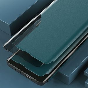 Hurtel Eco Leather View Case elegancki futerał etui z klapką i funkcją podstawki Xiaomi Redmi Note 9T 5G niebieski 2