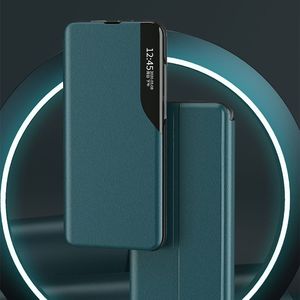 Hurtel Eco Leather View Case elegancki futerał etui z klapką i funkcją podstawki Xiaomi Redmi Note 9T 5G niebieski 3