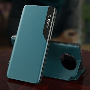 Hurtel Eco Leather View Case elegancki futerał etui z klapką i funkcją podstawki Xiaomi Redmi Note 9T 5G niebieski 6