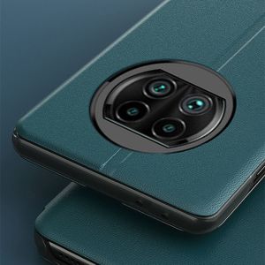 Hurtel Eco Leather View Case elegancki futerał etui z klapką i funkcją podstawki Xiaomi Redmi Note 9T 5G czerwony 8