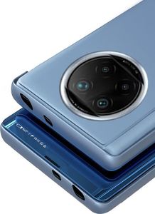 Hurtel Clear View Case futerał etui z klapką Xiaomi Redmi Note 9T 5G różowy 5