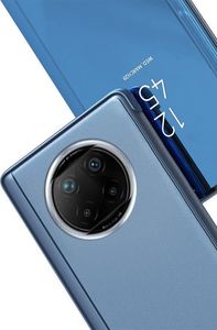 Hurtel Clear View Case futerał etui z klapką Xiaomi Redmi Note 9T 5G różowy 7