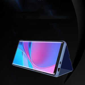 Hurtel Clear View Case futerał etui z klapką Xiaomi Redmi Note 9T 5G różowy 9