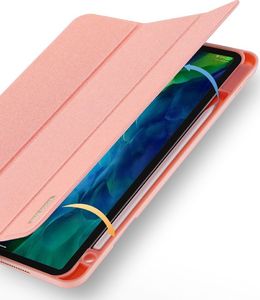 Etui na tablet Hurtel Dux Ducis Domo Lite składany pokrowiec etui na tablet z funkcją Smart Sleep podstawka iPad Pro 11'' 2020 / iPad Pro 11'' 2018 różowy 3