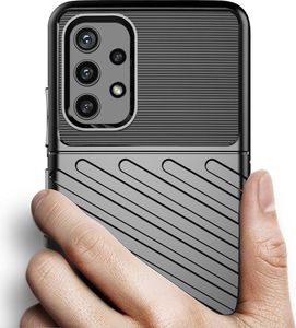 Hurtel Thunder Case elastyczne pancerne etui pokrowiec Samsung Galaxy A32 5G czarny 3