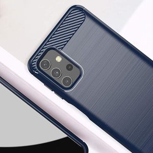 Hurtel Carbon Case elastyczne etui pokrowiec Samsung Galaxy A32 4G niebieski 6