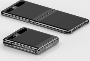 Hurtel Plating Case hard case pokrowiec etui z metaliczną ramką Samsung Galaxy Z Flip różowy 5