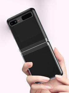 Hurtel Plating Case hard case pokrowiec etui z metaliczną ramką Samsung Galaxy Z Flip niebieski 9