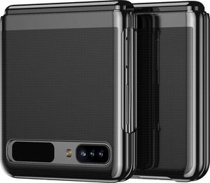 Hurtel Plating Case hard case pokrowiec etui z metaliczną ramką Samsung Galaxy Z Flip czarny 2