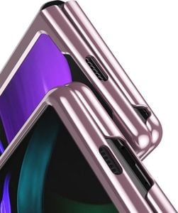 Hurtel Plating Case hard case pokrowiec etui z metaliczną ramką Samsung Galaxy Z Fold 2 5G czarny 5