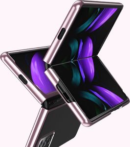 Hurtel Plating Case hard case pokrowiec etui z metaliczną ramką Samsung Galaxy Z Fold 2 5G czarny 6