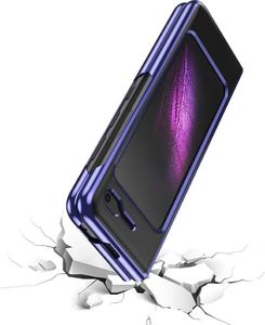 Hurtel Plating Case hard case pokrowiec etui z metaliczną ramką Samsung Galaxy Fold różowy 3
