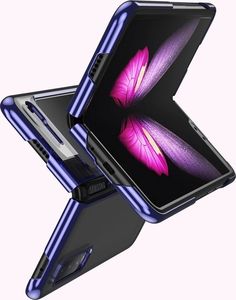 Hurtel Plating Case hard case pokrowiec etui z metaliczną ramką Samsung Galaxy Fold różowy 7