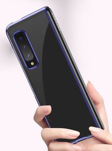 Hurtel Plating Case hard case pokrowiec etui z metaliczną ramką Samsung Galaxy Fold różowy 9