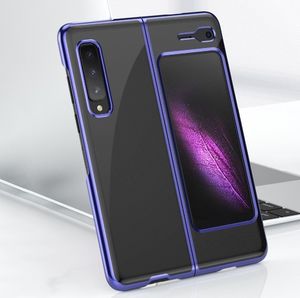 Hurtel Plating Case hard case pokrowiec etui z metaliczną ramką Samsung Galaxy Fold niebieski 4