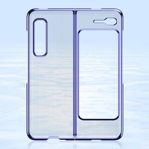 Hurtel Plating Case hard case pokrowiec etui z metaliczną ramką Samsung Galaxy Fold niebieski 10