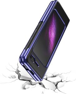 Hurtel Plating Case hard case pokrowiec etui z metaliczną ramką Samsung Galaxy Fold czarny 4