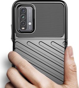 Hurtel Thunder Case elastyczne pancerne etui pokrowiec Xiaomi Poco M3 / Xiaomi Redmi 9T czarny 2