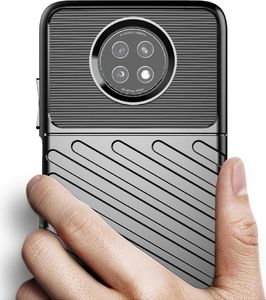 Hurtel Thunder Case elastyczne pancerne etui pokrowiec Xiaomi Redmi Note 9T 5G zielony 4