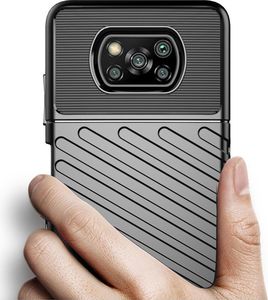 Hurtel Thunder Case elastyczne pancerne etui pokrowiec Xiaomi Poco X3 NFC / Poco X3 Pro zielony 3