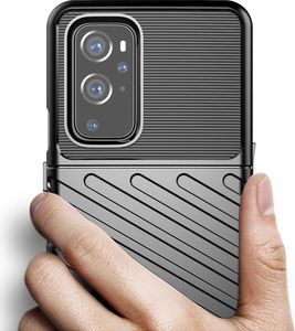 Hurtel Thunder Case elastyczne pancerne etui pokrowiec OnePlus 9 Pro czarny 3