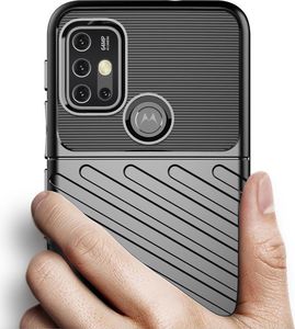Hurtel Thunder Case elastyczne pancerne etui pokrowiec Lenovo Moto G30 / Moto G20/ Moto G10 czarny 3