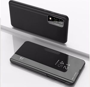 Hurtel Clear View Case futerał etui z klapką Realme 7 Pro czarny 2