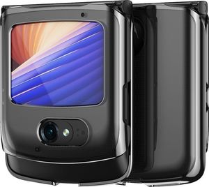 Hurtel Plating Case hard case pokrowiec etui z metaliczną ramką Motorola Razr 5G czarny 2